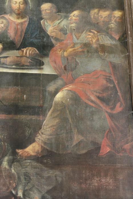 tableau : La Cène, vue partielle