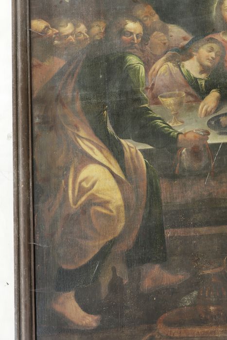 tableau : La Cène, vue partielle