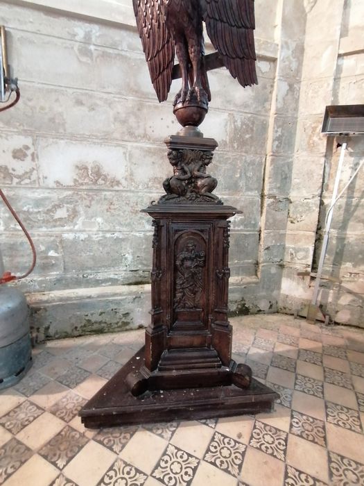 aigle-lutrin, vue partielle