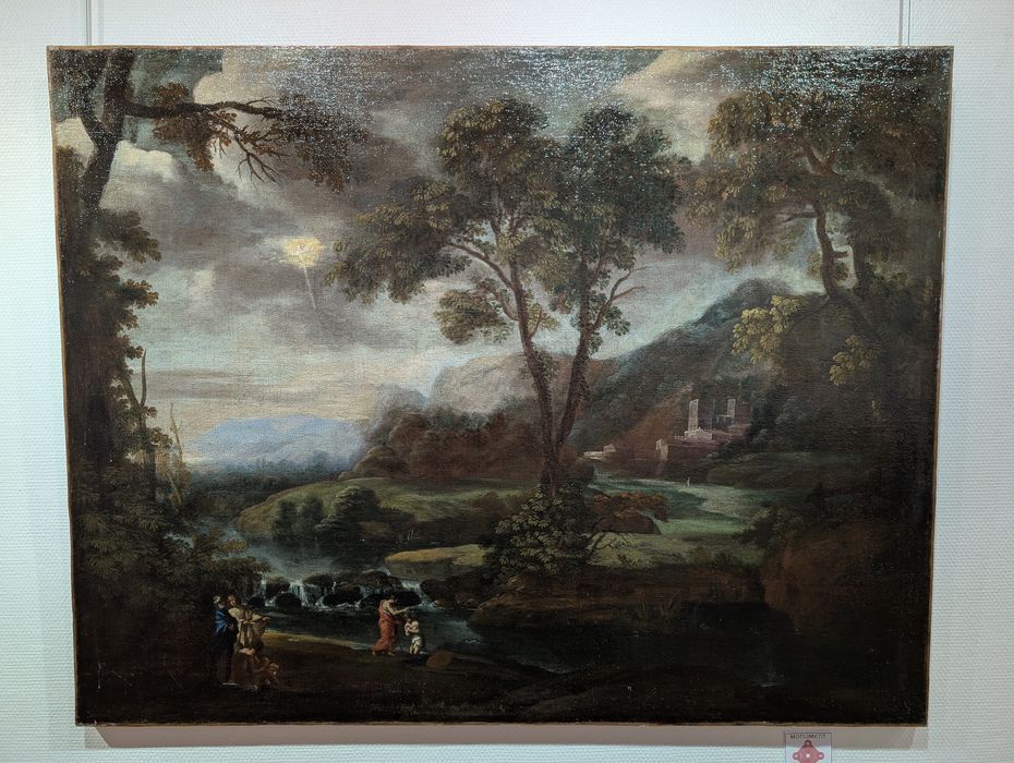 Tableau et son cadre : Baptême du Christ