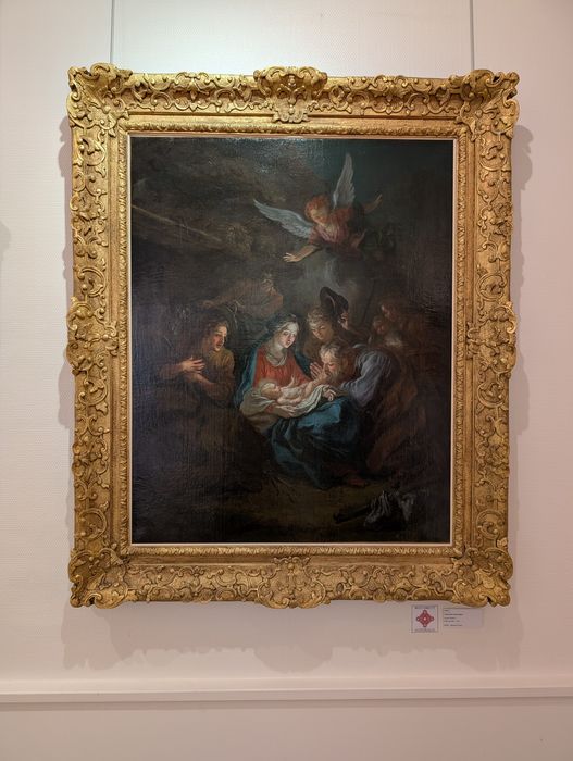 Tableau et son cadre : Adoration des bergers