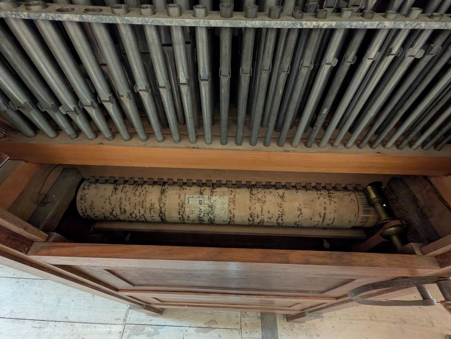 orgue à cylindres, vue partielle
