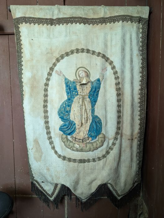 bannière de procession : Vierge de l'Assomption