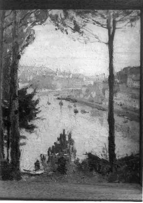 tableau : Vue sur un fleuve - © Ministère de la Culture (France), Conservation des antiquités et des objets d’art du Pas-de-Calais, tous droits réservés