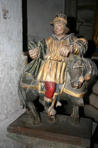 groupe sculpté : charité de saint Martin (la), vue générale de saint martin - © Ministère de la Culture (France), Conservation des antiquités et objets d'art du Puy-de-Dôme – Tous droits réservés