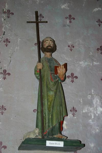 statue : saint, vue générale - © Ministère de la Culture (France), Conservation des antiquités et objets d'art du Puy-de-Dôme – Tous droits réservés