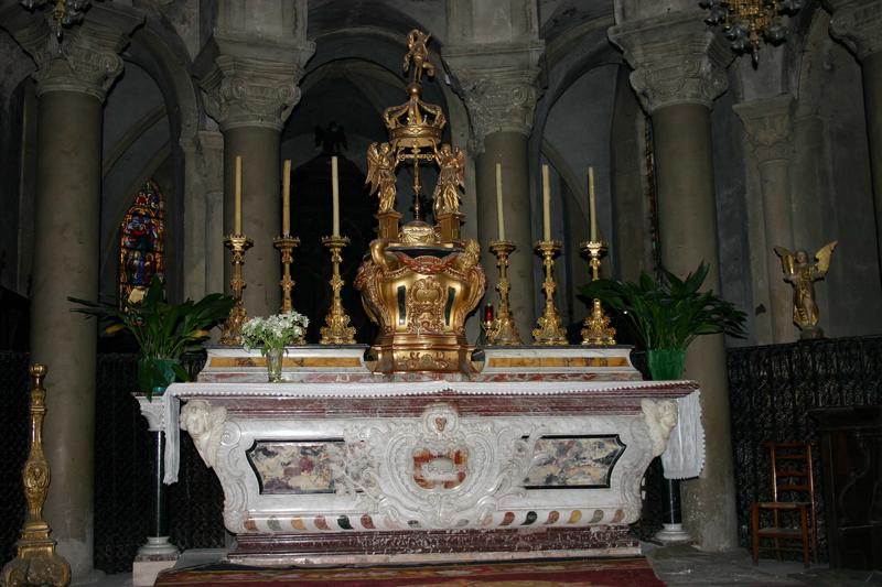 autel, tabernacle, exposition : vue générale - © Ministère de la Culture (France), Conservation des antiquités et objets d'art du Puy-de-Dôme – Tous droits réservés