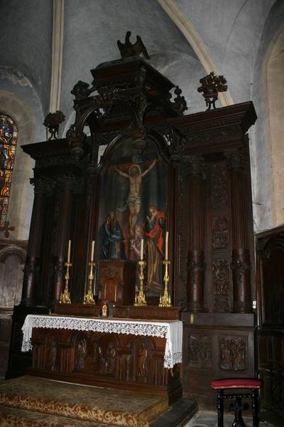 retable : retable : vue générale - © Ministère de la Culture (France), Conservation des antiquités et objets d'art du Puy-de-Dôme – Tous droits réservés