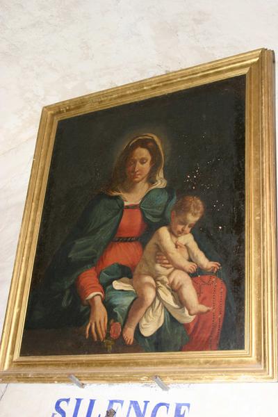 tableau : Vierge à l'enfant - © Ministère de la Culture (France), Conservation des antiquités et objets d'art du Puy-de-Dôme – Tous droits réservés