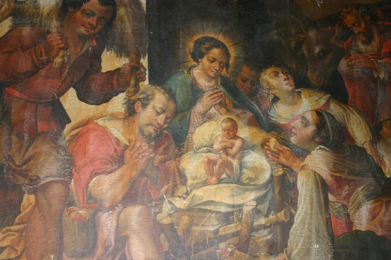 Tableau : l'Adoration des bergers