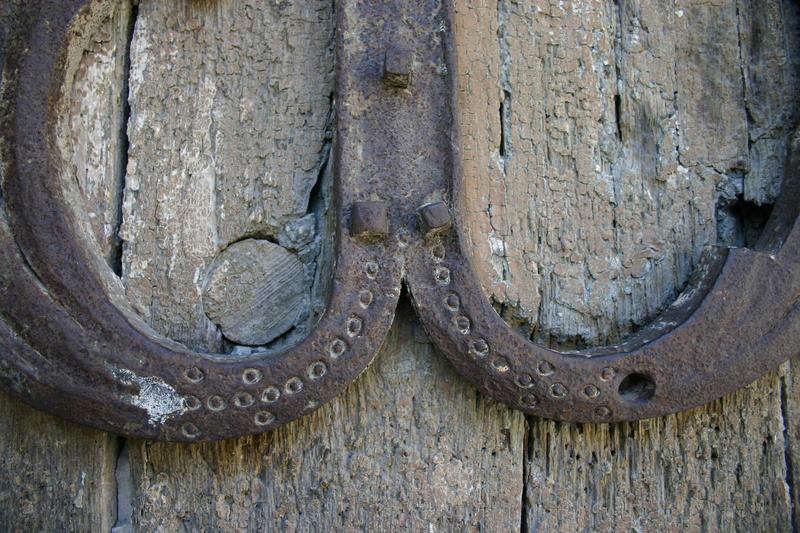 pentures des portes de la façade méridionale : détail