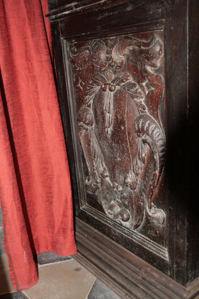 retable du maître-autel, autel, tabernacle, tableau : la déploration du Christ : panneau décoratif