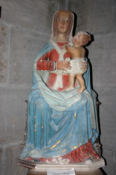 statue-reliquaire : Vierge à l'enfant : statue-reliquaire : Vierge à l'enfant : vue générale