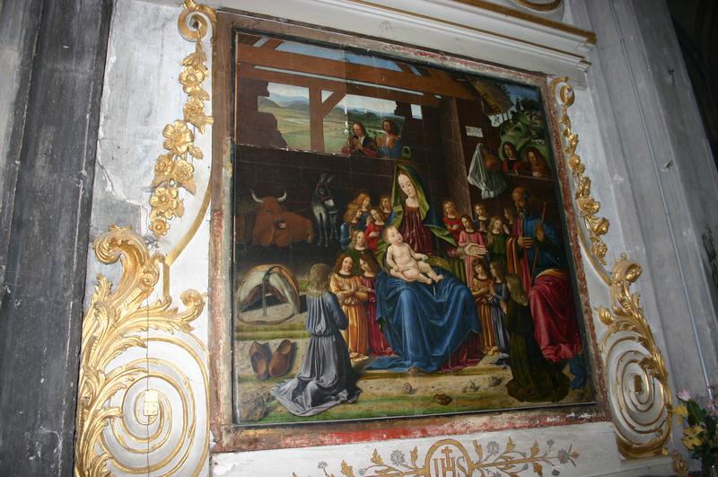 tableau : Nativité (la), vue générale - © Ministère de la Culture (France), Conservation des antiquités et objets d'art du Puy-de-Dôme – Tous droits réservés