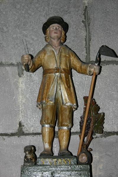 statue : saint Verny, vue générale