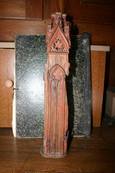 statue (statuette) : Vierge à l'Enfant dite Notre-Dame-de-Grâce, vue générale de la partie arrière