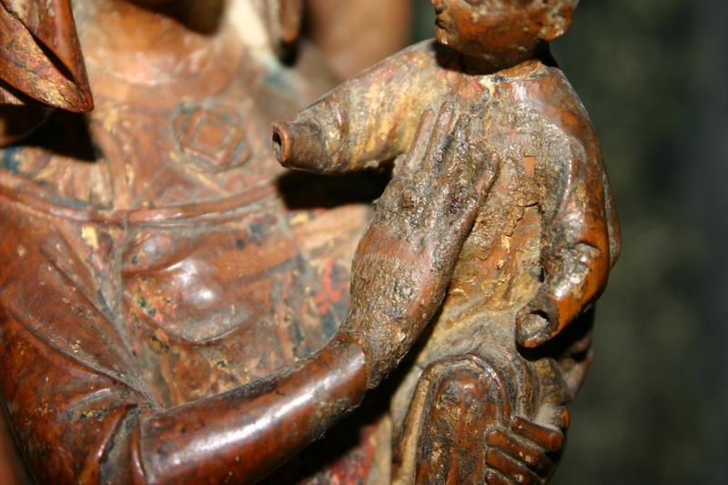 statue (statuette) : Vierge à l'Enfant dite Notre-Dame-de-Grâce, détail
