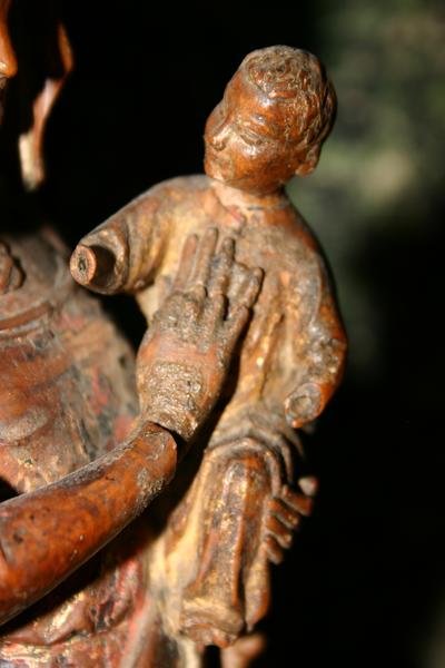 statue (statuette) : Vierge à l'Enfant dite Notre-Dame-de-Grâce, détail