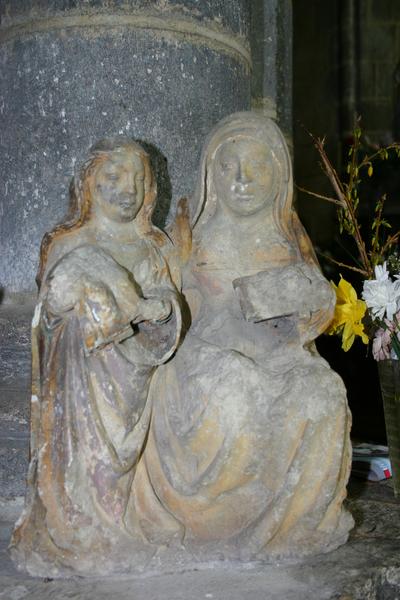 groupe sculpté : sainte Filiation, vue générale - © Ministère de la Culture (France), Conservation des antiquités et objets d'art du Puy-de-Dôme – Tous droits réservés