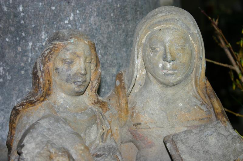 groupe sculpté : sainte Filiation, détail