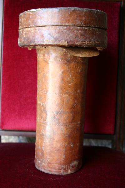 calice, patène, vue générale de l'écrin