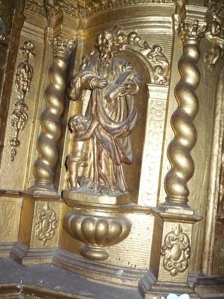 tabernacle, détail, statuette : saint Matthieu