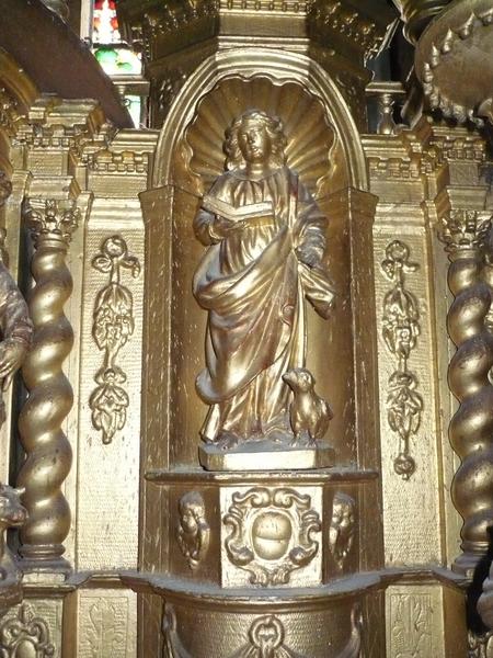 tabernacle, détail, statuette : saint Jean