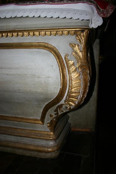 armoire de sacristie, détail