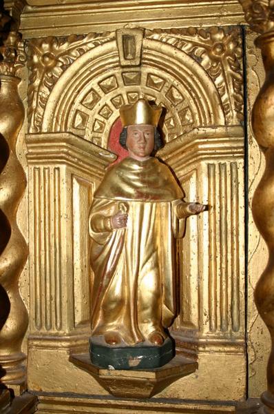 maître-autel, tabernacle, détail, statuette