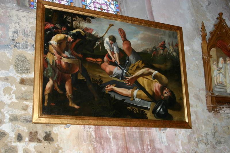 tableau : David vainqueur de Goliath, vue générale