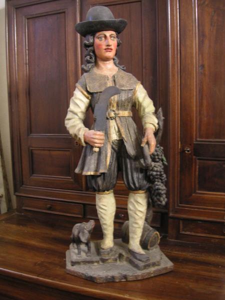 statue : saint Verny, vue générale - © Ministère de la Culture (France), Conservation des antiquités et objets d'art du Puy-de-Dôme – Tous droits réservés