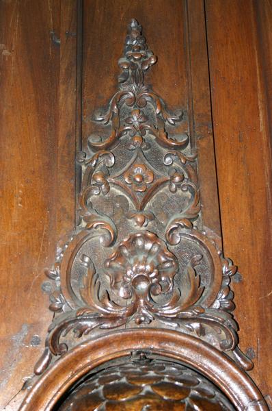 armoire de sacristie, détail