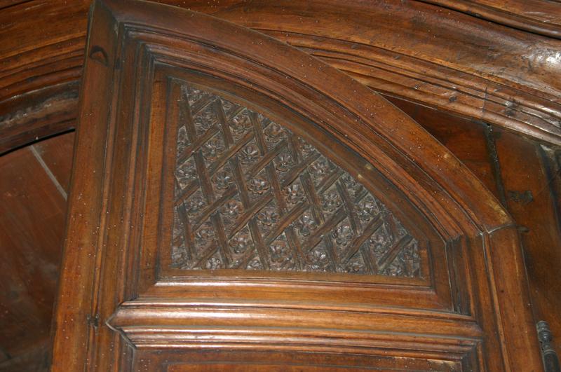 armoire de sacristie, détail