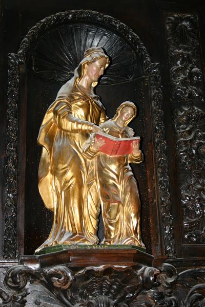 groupe sculpté : sainte Anne et la Vierge