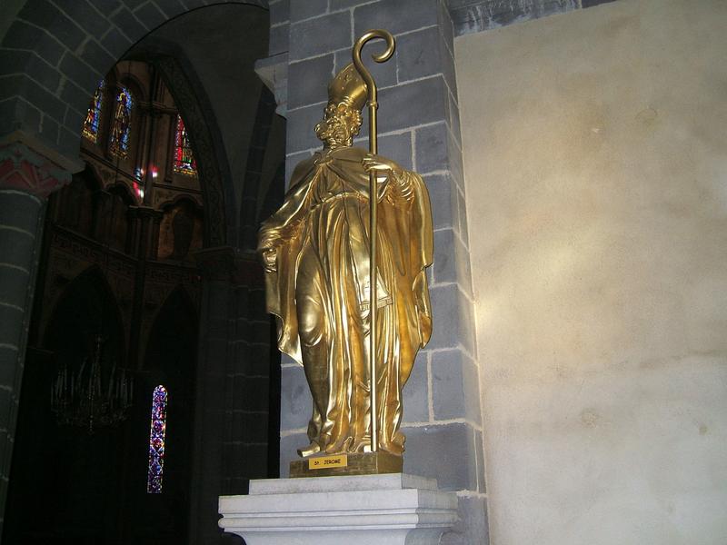 statue : saint Jérôme, vue générale