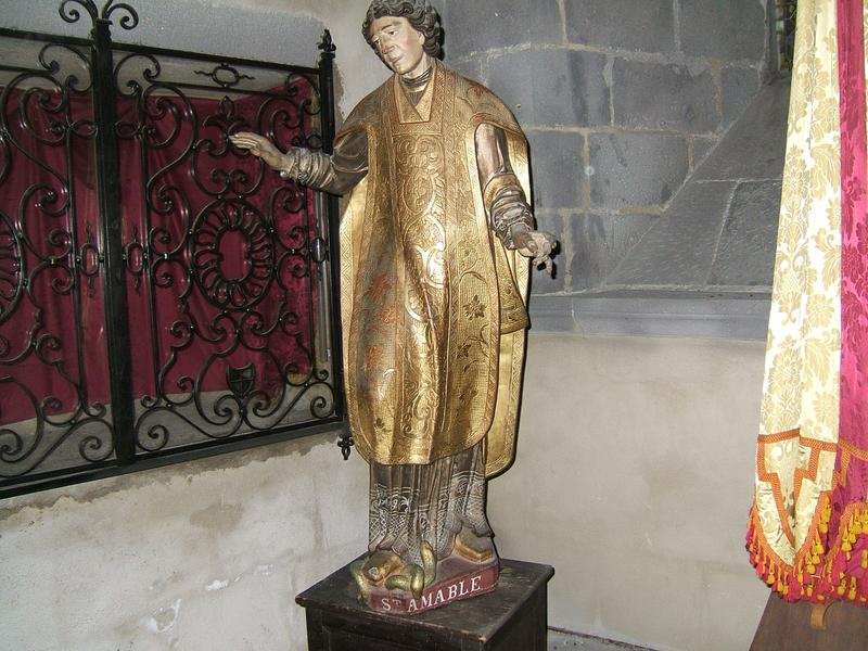 statue : saint Amable, vue générale