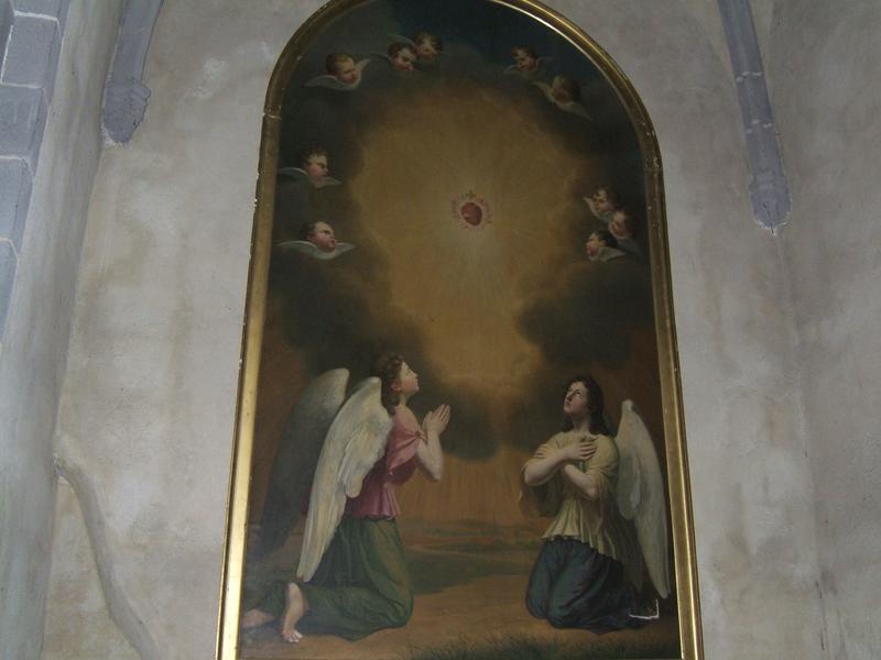 tableau : adoration du Sacré-Coeur (l'), vue générale