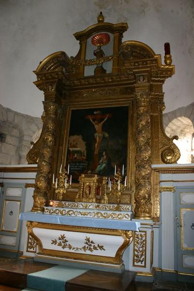 tabernacle et retable du maître-autel, tableau : sainte Madeleine au pied de la croix, vue générale