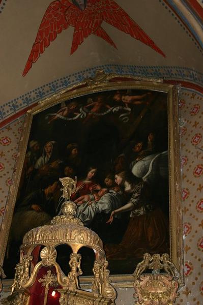 tableau : Adoration des bergers (l'), vue générale - © Ministère de la Culture (France), Conservation des antiquités et objets d'art du Puy-de-Dôme – Tous droits réservés