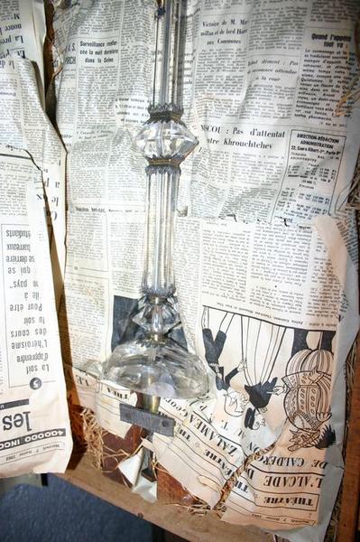 croix en cristal de roche, vue partielle