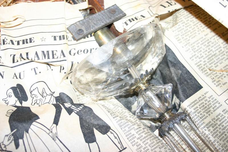 croix en cristal de roche, détail