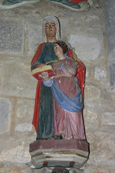 groupe sculpté : sainte Anne et la Vierge