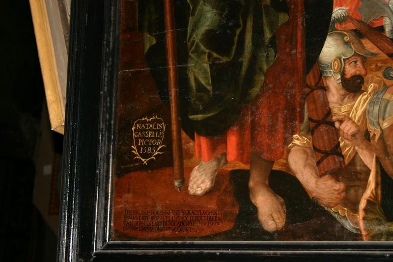 tableau : Martyre de saint Jacques (le), détail