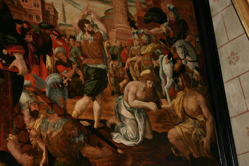 tableau : Martyre de saint Jacques (le), vue partielle