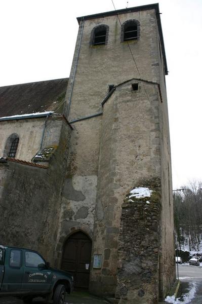 vue générale du clocher, façade nord