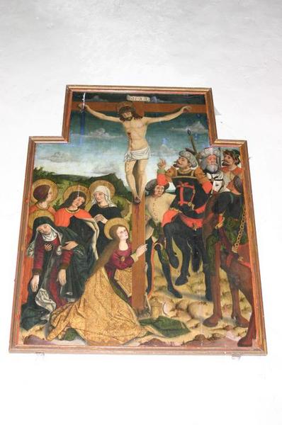 tableau : Crucifixion (la), vue générale - © Ministère de la Culture (France), Conservation des antiquités et objets d'art du Puy-de-Dôme – Tous droits réservés