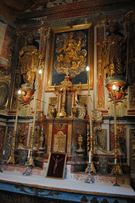 retable, tabernacle, bas-relief du maître-autel : l'Assomption