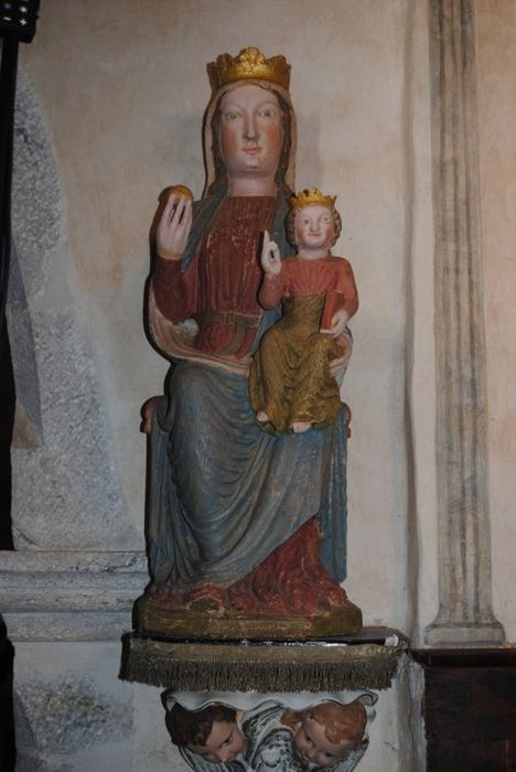 statue : Vierge à l'Enfant assise