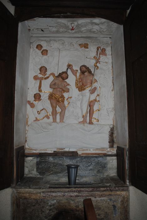 bas-relief : le Baptême du Christ