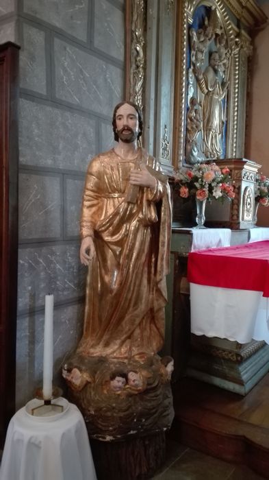 statue : Saint Joseph - © Ministère de la Culture (France), Conservation des antiquités et des objets d’art des Hautes-Pyrénées, tous droits réservés